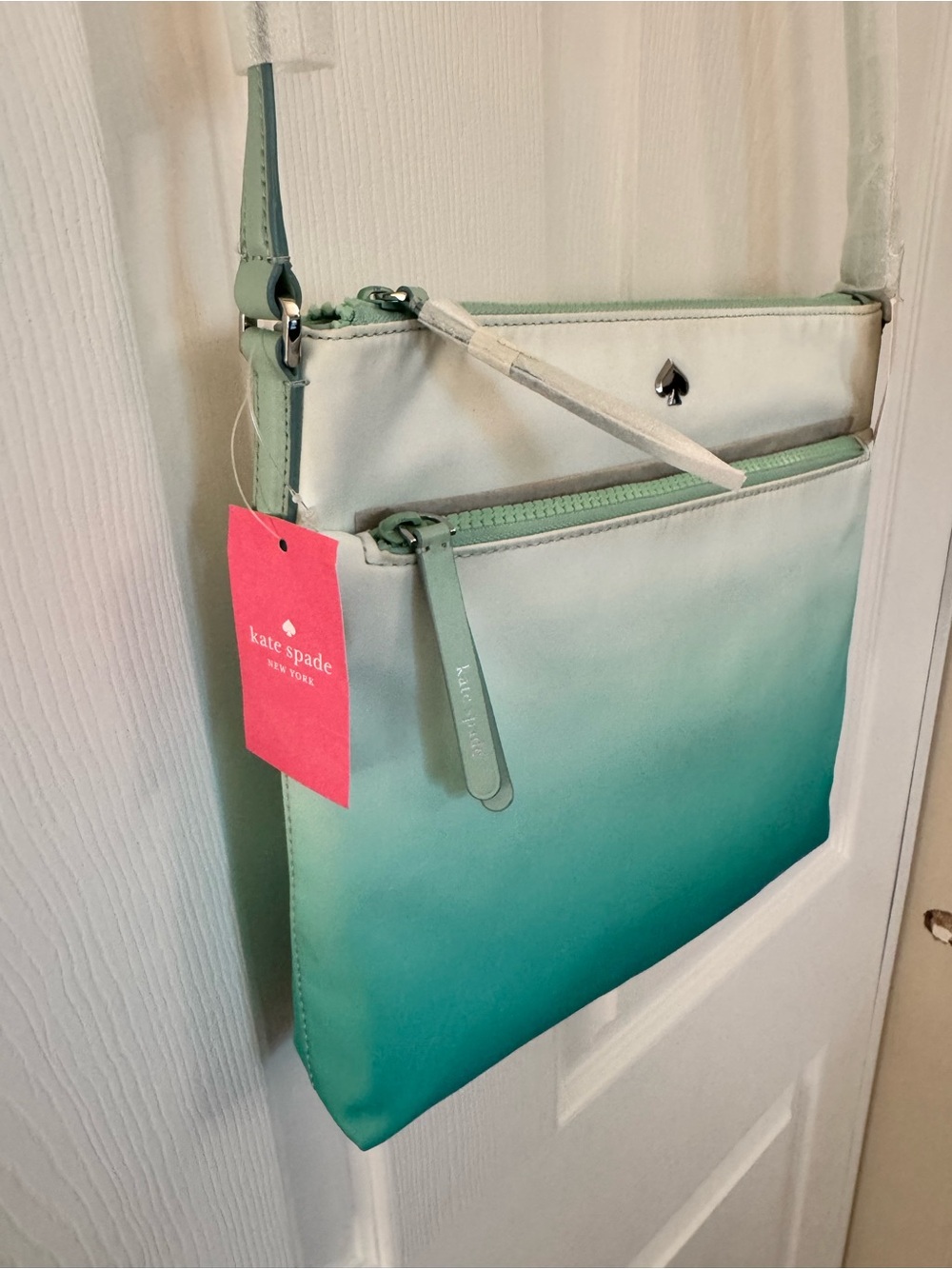 Kate Spade  Mint and Cream Ombre Crossbody Bag